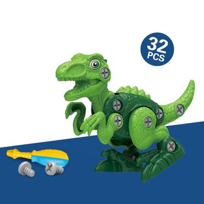 China Diy Assembly Dinosaur DIY Jigsaw Puzzle Dinosaur Toy Educational Plastic ROD Learning Building Block for sale