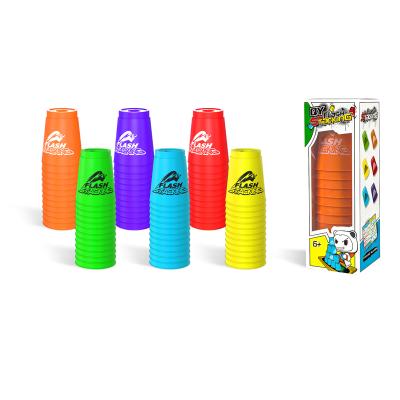 China Educational Toy Hot Selling QIYI pp plastic stacking tower cups for toddler for sale