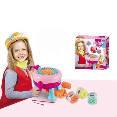 China Mini Loop Loom Smart Weaving Girls Scarf Hat Plastic Sock Educational Toy DIY Knitting Machine 90*33*96cm for sale