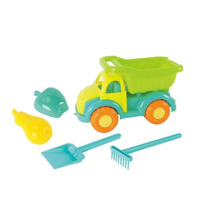 China 0-13 Year Cartoon Beach Truck Car Summer Toys Children Beach Sand Toy Set Bucket Set for sale