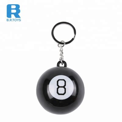 China Best Fun Price Custom 4.5cm Mini Magic 8 Ball With Key Chain for sale