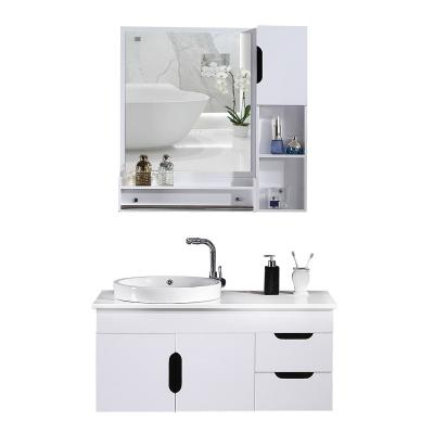 China / PVC Bathroom Vanity Cabinet Console Furniture Basin for sale