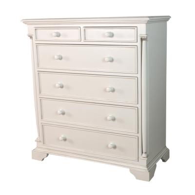 China Multifunctional Antique Furniture Bedroom Furniture Painted 2 Over 3 Chest Solid Wood With MDF for sale