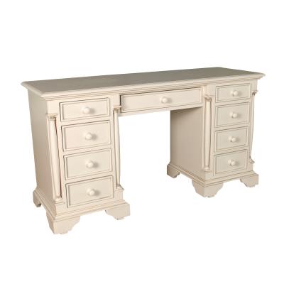 China Solid Wood Antique Multifunctional Bedroom Furniture Painted Dressing Table Solid Wood With MDF for sale