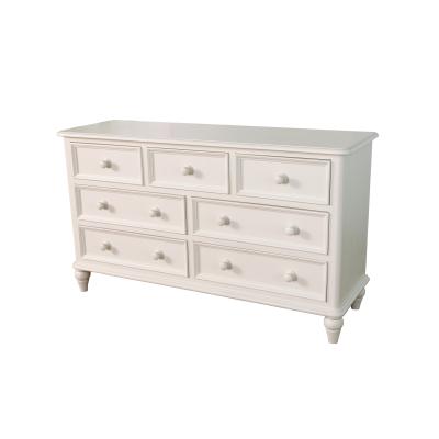 China Modern Furniture Modern Multifunctional Bedroom Furniture Painted 3 Over 4 Chest Solid Wood With MDF for sale