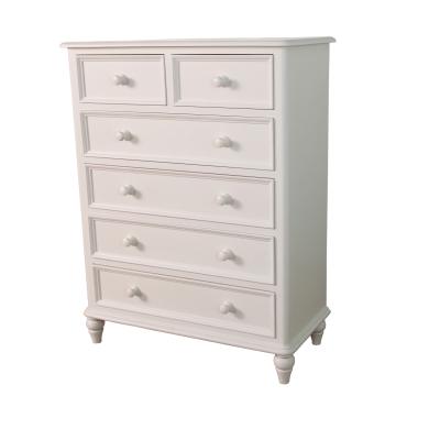 China Modern Furniture Modern Multifunctional Bedroom Furniture Painted 2 Over 4 Chest Solid Wood With MDF for sale