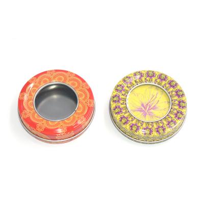 China New Design 1-3 Gram Recyclable Saffron Packaging Metal Tin Box for sale