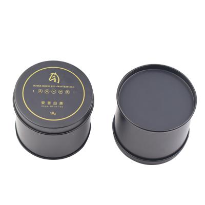 China Wholesale Recyclable Decorative Empty Black Candle Tin Containers Metal Round Tin Can for sale