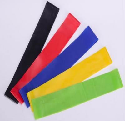 China Indoor Sporting Goods Elastic Resistance Bands Loop Exercise Strength Training Band Fitness Yoga Body for sale