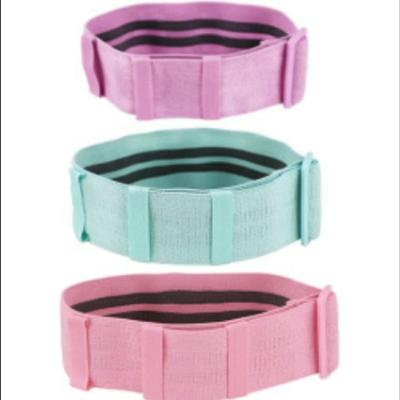 China Fast Shipping Polyester Fabric Non Slip Adjustable Resistance Hip Bands With Bag Fabric Booty Carry Bands for sale