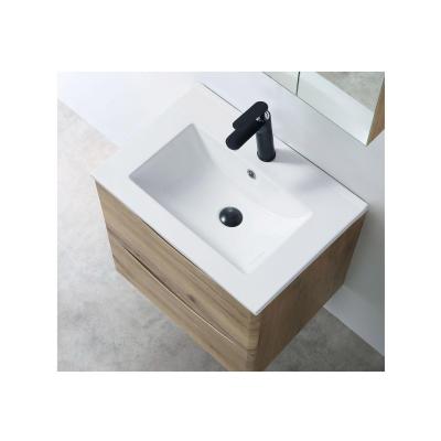 China Modern Ready To Ship Double Countertop Modern Ceramic Hand Basin Bathroom Sinks for sale