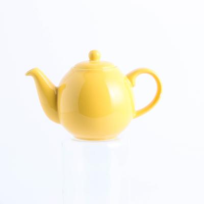 China London Pottery Vintage Viable Ethiopian Yellow Coffee Pot Premium Quality Ceramic Teapot Set for sale