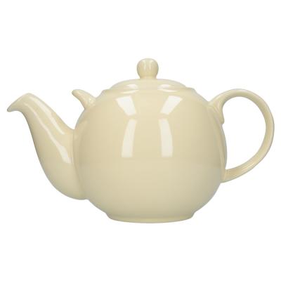 China Sustainable Goods Using Wholesale Cheap Price Ivory European 500ml Teapot Ceramic Tea Sets for sale