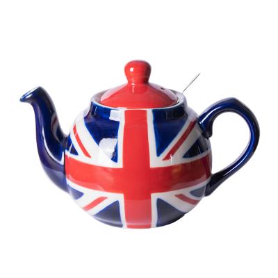 China Viable the fine quality London production 600ml porcelain teapot ceramic kettle for sale