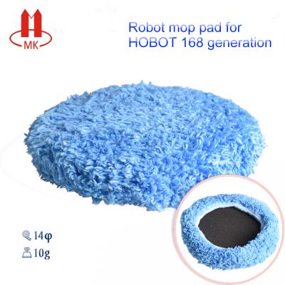 China Viable Replacement Microfiber Window Mop Pads Cleaning Cloth For Germany HOBOT 168 Robot Window Washer for sale