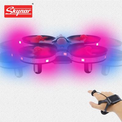 China 2022 New Products Mode Altitude Hold Small Gravity Gesture Remote Sensing Headless RC Watch Kids Toys Drone Mode Aircraft Quadcopter Quadcopter for sale