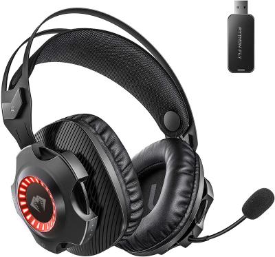 China Free Shipping Headband 2.4G USB Wireless Gamer 7.1 Dynamics Noise Canceling Gaming Headphones Headsets With LED for sale