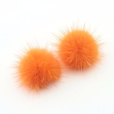 China Handmade Wholesale Real Mink Fur Ball DIY Small Plush Decorative Plush Balls for sale