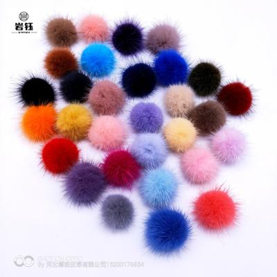 China China Factory Real Mink Fur Ball Handmade Wholesale Soft Plush Ball DIY Small Soft Decorative Ball for sale