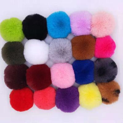 China Eco-Friendly Cute 8cm Faux Fur Ball Rabbit Fur Balls Faux Fur Pompom Pompom Wholesale Eco-Friendly for sale