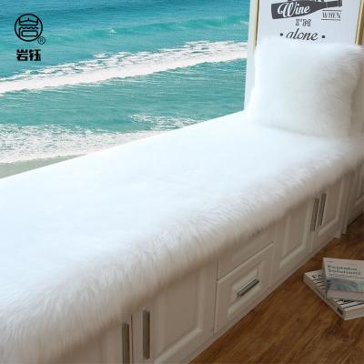 China Washable custom made long fur rugs shaggy faux alfombras fluffy living room rug rugs around sheepskin teppich faux fur imitation blanket for sale