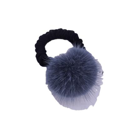 China 2022 Hot Selling Attractive Amazon Plush Hair Band Bundle Hair Head Rope Fur Leather Products Cute Have Stable Hair Accessories for sale