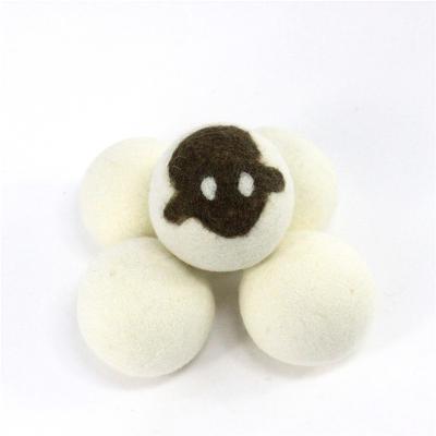 China Reusable 100% Wool Felt Laundry Balls Wool Handmade Environmental Protection Drying/Felt Soft Balls For Washing Machine for sale