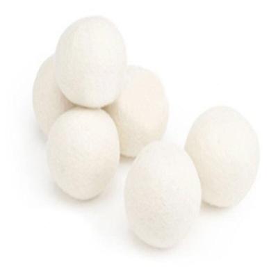 China Amazon Success 100% Organic Hand Made Wool Drier Balls 7cm 2022 White Color Wool Felt Ball Environmental Protection Handmade / for sale