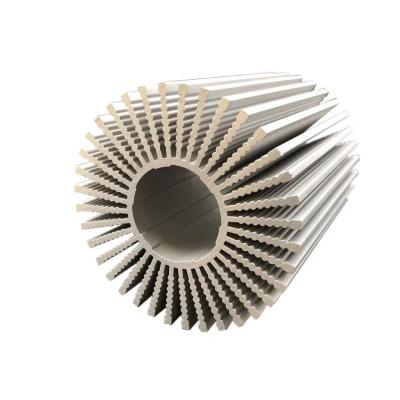 China Circular Round Extruded Aluminum Heatsink 6000 Series Led Aluminium Heat Sink for sale