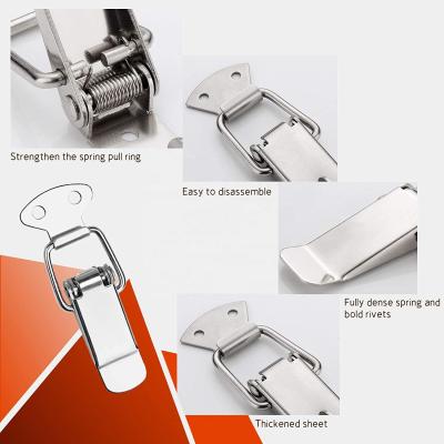 China High Strength Steel Toggle Clamp High Precision Stamping Spring Loaded Operation Rust-proof Finish for sale