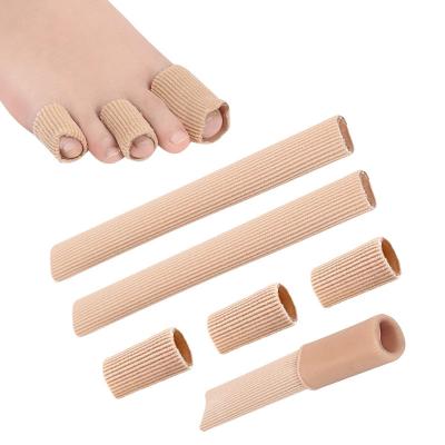 China Toe Tubes Sleeve Open Toe Separator Cuttable Fabric Finger GEL Callus Protector for sale