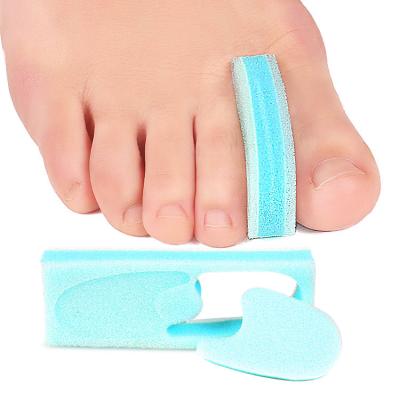 China Foam Toe Spacers Sponge Toe Separator Bunion Corrector 3 Layer Toe Stretcher Divider Friction Relief for sale