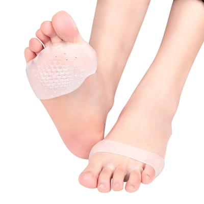 China Breathable SEBS Forefoot Pads Foot Cushion Shoe Insert Soft Gel Ball Pads Callus Pain Relief for sale