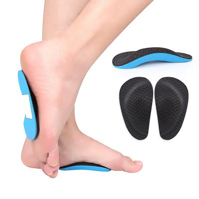 China EVA Arch Insole EVA Arch Support Cushion Pad Half Insert Breathable Shoe for Flat Feet Kids and Adults for sale