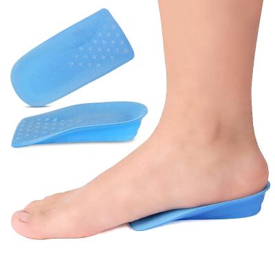 China TPR Honeycomb Height Increase Insole Velvet Insole Heel Cushion Lift Half Insert Washable TPR Cushion Insole for sale