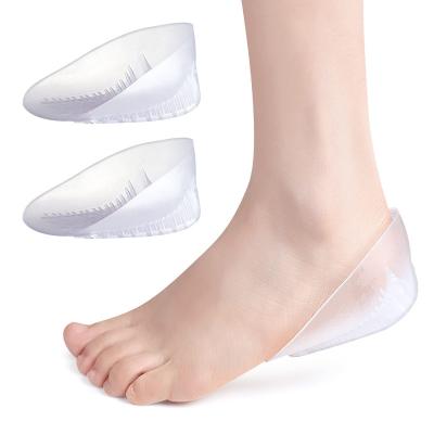 China SEBS Gel Resistant Heel Cups Shock Absorption U Type Heel Insert Plantar Fasciitis Cushion Heel Cup for sale