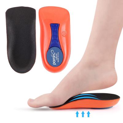 China PU Arch Fasciitis Orthotic Shoe Insert Half Support Plantar Insole For Flat Feet High Arch Pain Relieve for sale