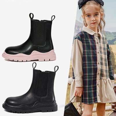 China New Children Winter Flat Boots Cute Fashion Design New Causal Lace Up Winter Shoes for sale