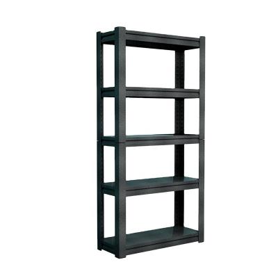 China Clean Household Factory Rush Top-Fly Easy Assemble 5 Tier Kitchen Racks Shelf Storage Steel Black for sale