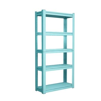 China Household Top-Fly Factory Wholesale Custom Home Decor Shelves Dismantlable 5 Layers Kitchen Storage Rack Steel Blue for sale