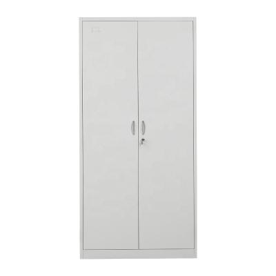 China Cheap and Practical Wholesale Home Office Furniture Gray White Steel Convertible Metal Wardrobe Locker for sale