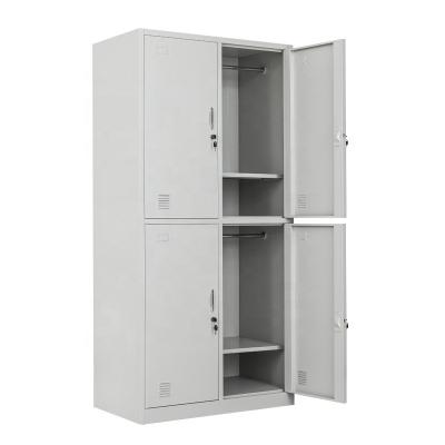 China Wholesale Customized Metal Storage Cabinet 4 Doors Office School Gym Staff Steel Locker Staff Locker for sale