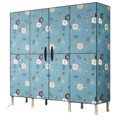 China Factory wholesale modern simple economic foldable assemble storage cabinet nonwoven fabric wardrobe for sale