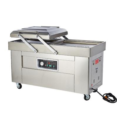 China Desktop vacuum nitrogen gas modified atmosphere CE meat vegetable vacuum packing machine for sale