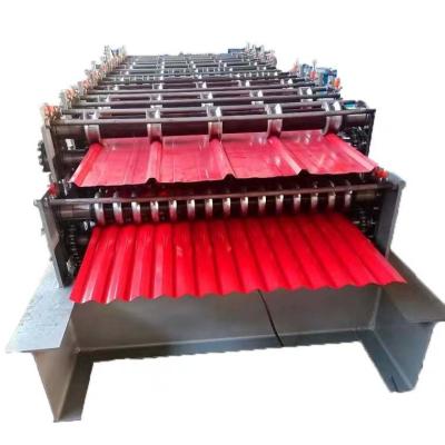 China Double layer aluminum roll forming machine for 914 for sale