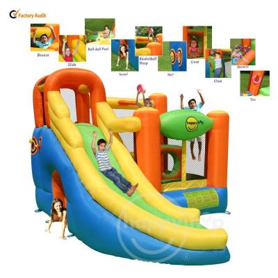 China 10 in 1 Play Center Happy Hop Play Center-9106N 10 in 1 Play Center Big Inflatable Bouncer Jumping Castle for sale