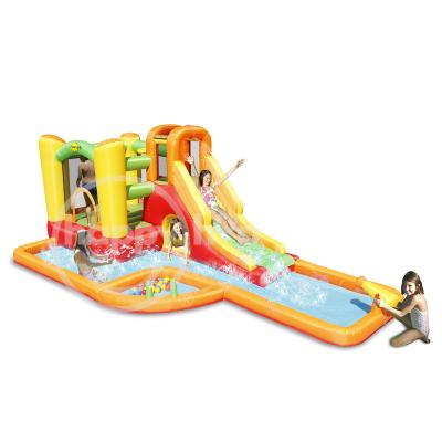 China 2017 Happy Hop Design Water Park Game Center-9281 New Inflatable Water Slide Inflatable Bouncer and Water Slide Park For Sale Inflatable Bouncer With W for sale