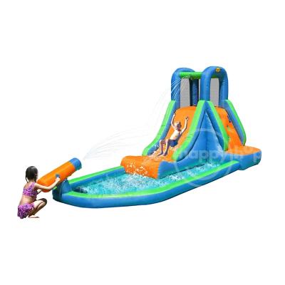 China Happyhop 9140 Inflatable Bouncer -- Final Combo Castle Slide Inflatable Wet Dry Pool, Inflatable Water Slide for Kids Pool and Cannon for sale