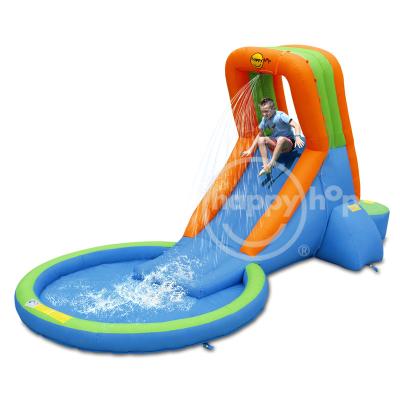 China Happyhop 2016 New Design-9042S Inflatable Water Slide Pool Small Inflatable Water Slide Bouncer and Water Slide Water Bouncer for sale