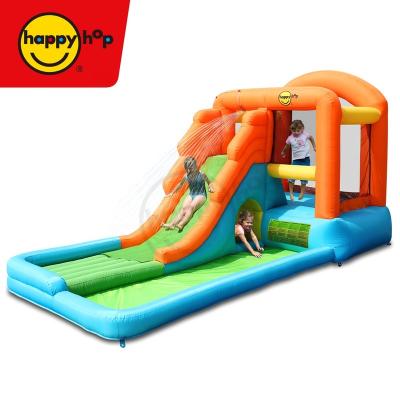 China Hot sale 9049 inflatable water park happyhop giant airflow water bouncer and pool, airflow game and splash center, inflatable bouncer and water slide for sale